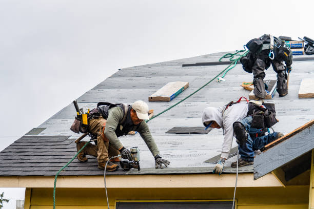 Professional Gutter Installation technician working in Carnation, WA